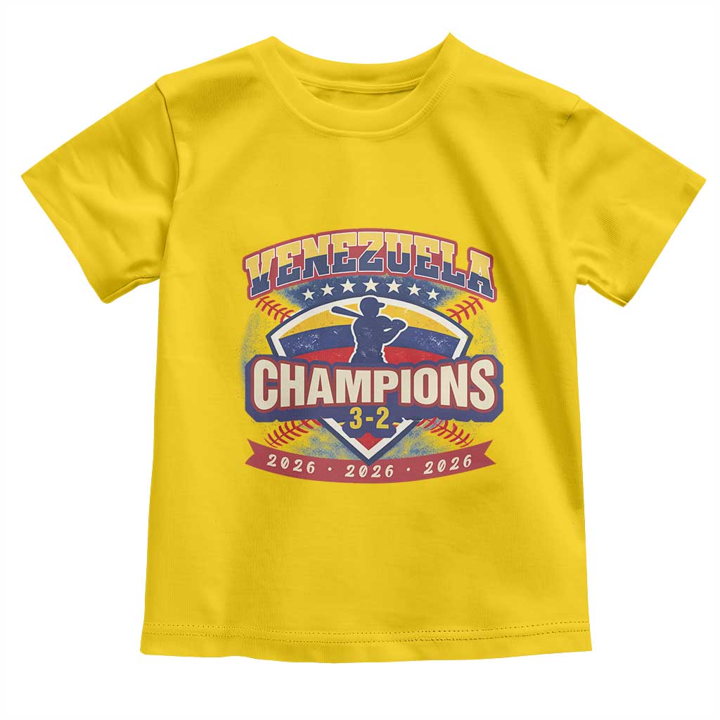 Venezuela 2026 Champions Toddler T Shirt Baseball Fan Pride