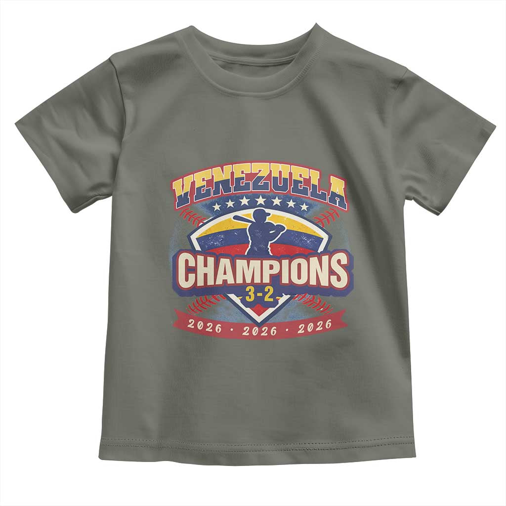 Venezuela 2026 Champions Toddler T Shirt Baseball Fan Pride