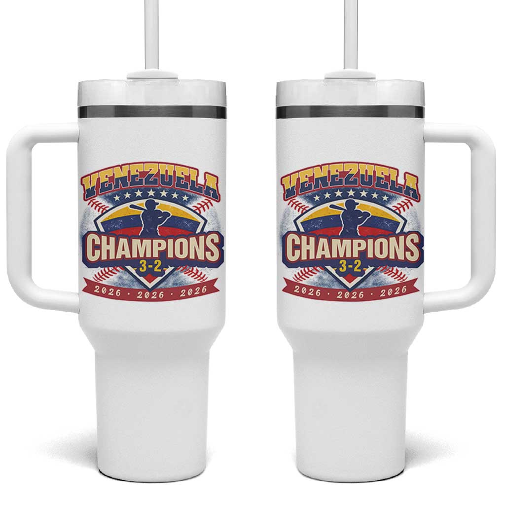 Venezuela 2026 Champions Tumbler With Handle Baseball Fan Pride