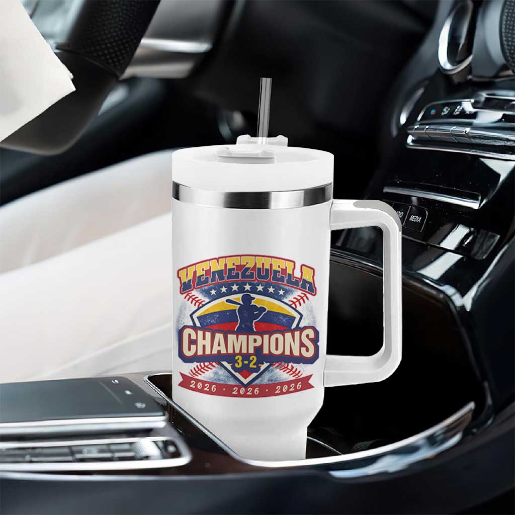 Venezuela 2026 Champions Tumbler With Handle Baseball Fan Pride