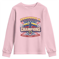 Venezuela 2026 Champions Youth Sweatshirt Baseball Fan Pride
