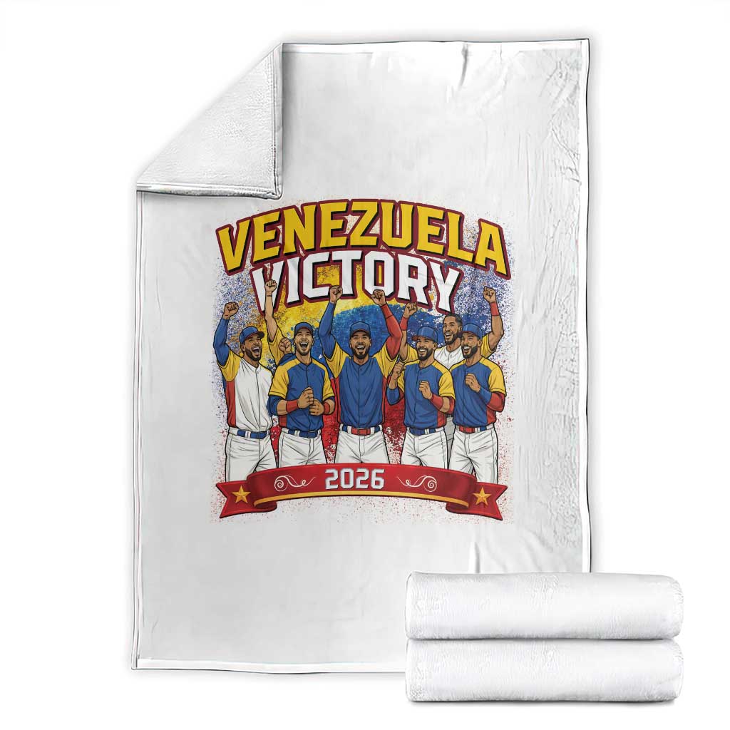Venezuela Baseball Victory Throw Blanket Venezuelan Pride Gift