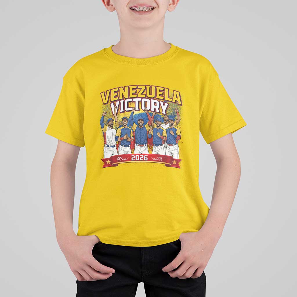 Venezuela Baseball Victory T Shirt For Kid Venezuelan Pride Gift