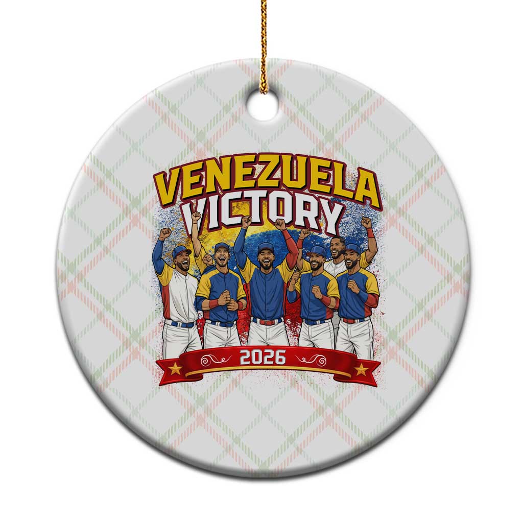 Venezuela Baseball Victory Ceramic Ornament Venezuelan Pride Gift
