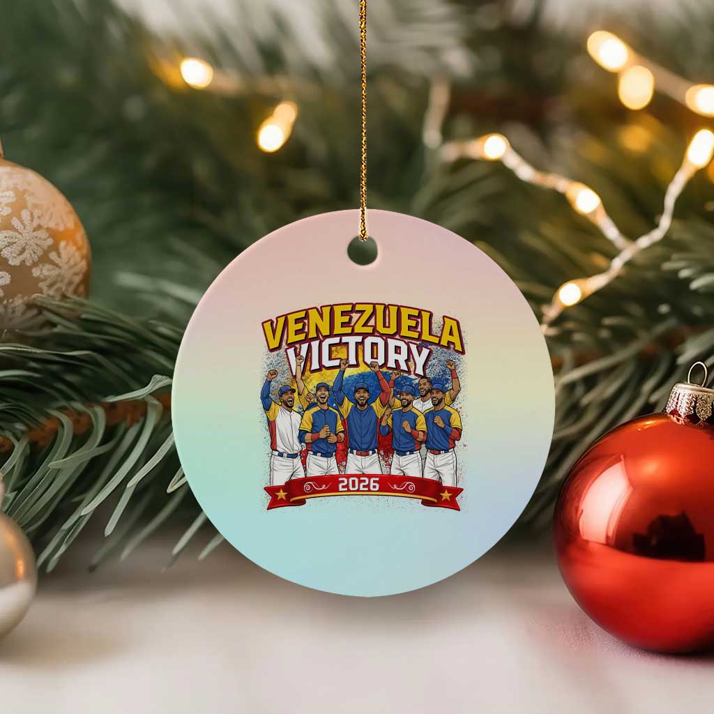 Venezuela Baseball Victory Ceramic Ornament Venezuelan Pride Gift