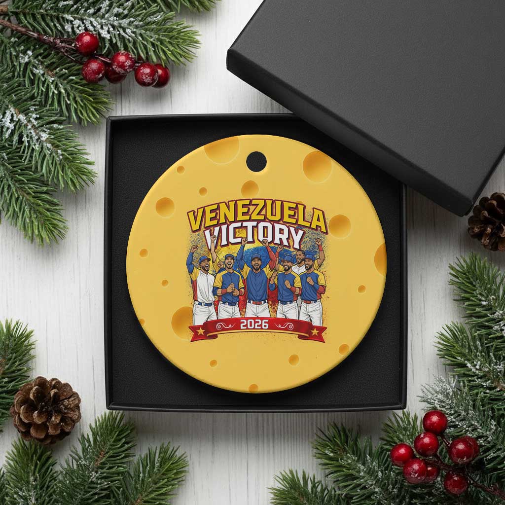 Venezuela Baseball Victory Ceramic Ornament Venezuelan Pride Gift