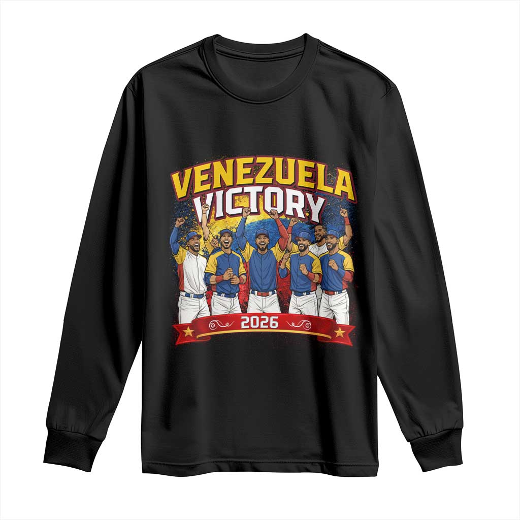 Venezuela Baseball Victory Long Sleeve Shirt Venezuelan Pride Gift