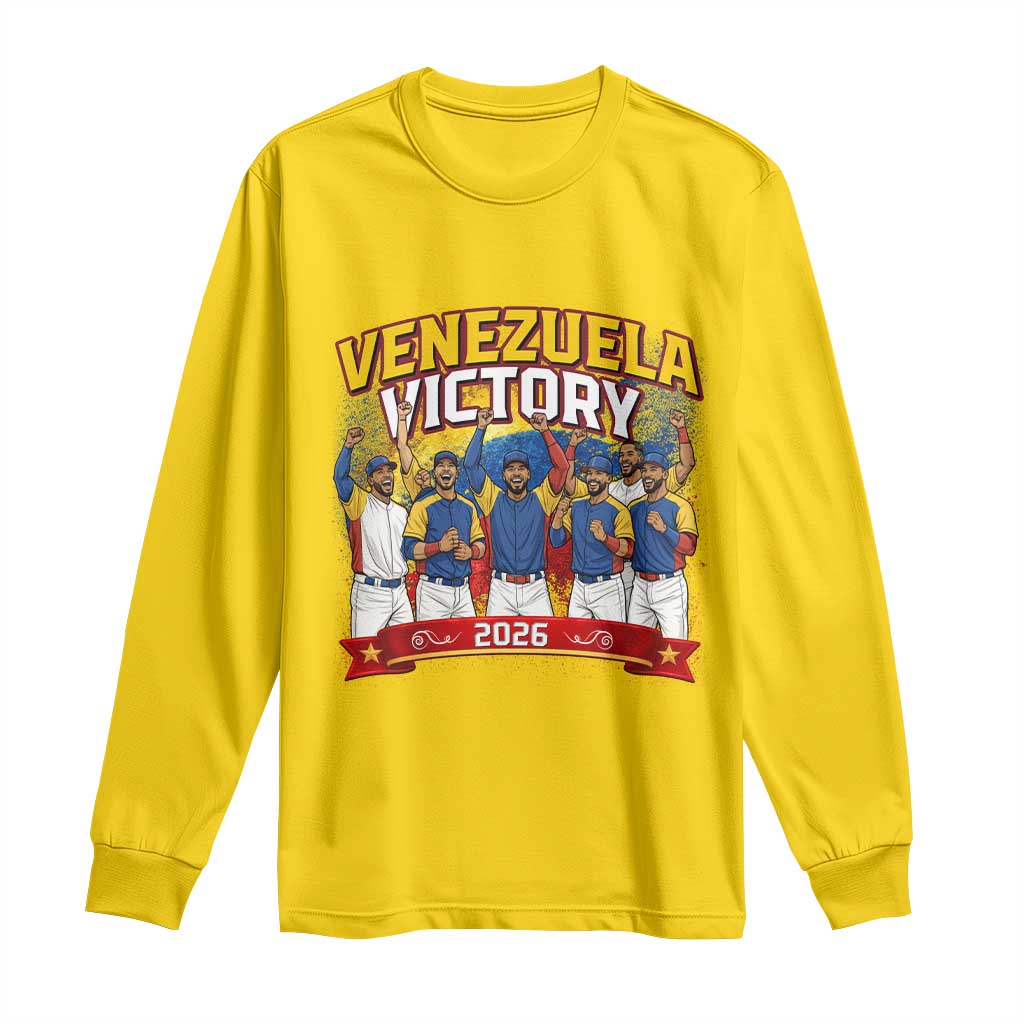 Venezuela Baseball Victory Long Sleeve Shirt Venezuelan Pride Gift