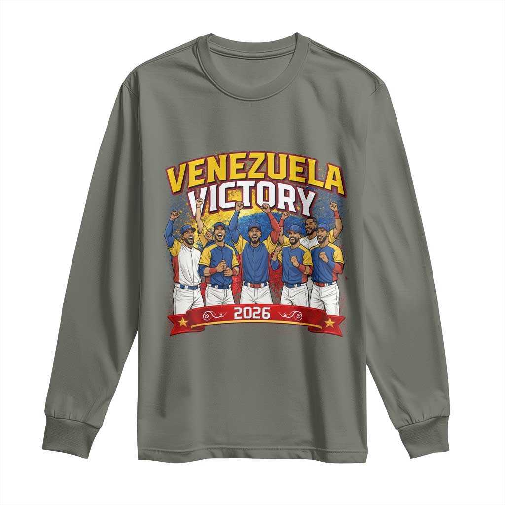 Venezuela Baseball Victory Long Sleeve Shirt Venezuelan Pride Gift