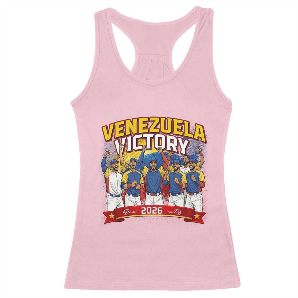 Venezuela Baseball Victory Racerback Tank Top Venezuelan Pride Gift