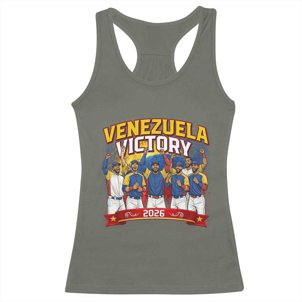 Venezuela Baseball Victory Racerback Tank Top Venezuelan Pride Gift