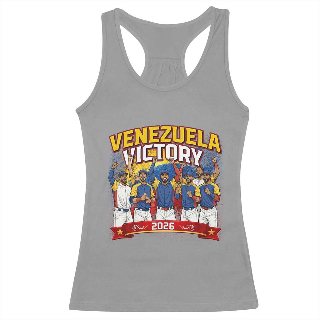 Venezuela Baseball Victory Racerback Tank Top Venezuelan Pride Gift