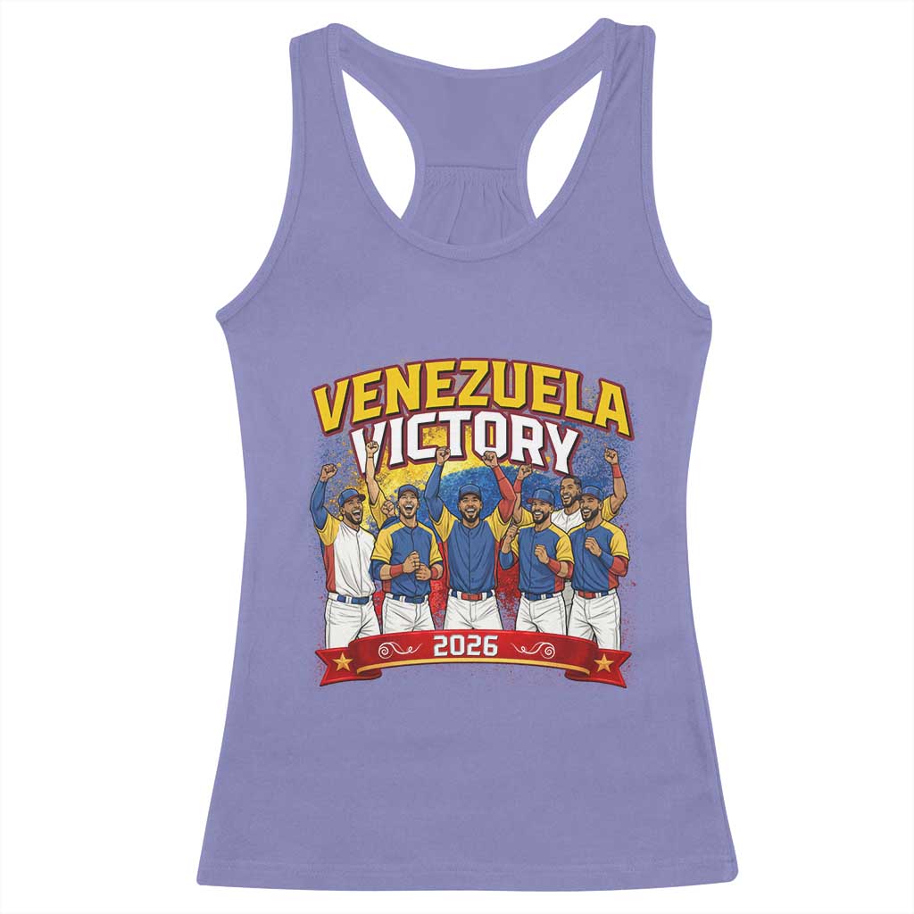 Venezuela Baseball Victory Racerback Tank Top Venezuelan Pride Gift