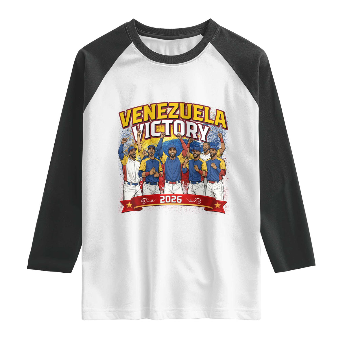 Venezuela Baseball Victory Raglan Shirt Venezuelan Pride Gift
