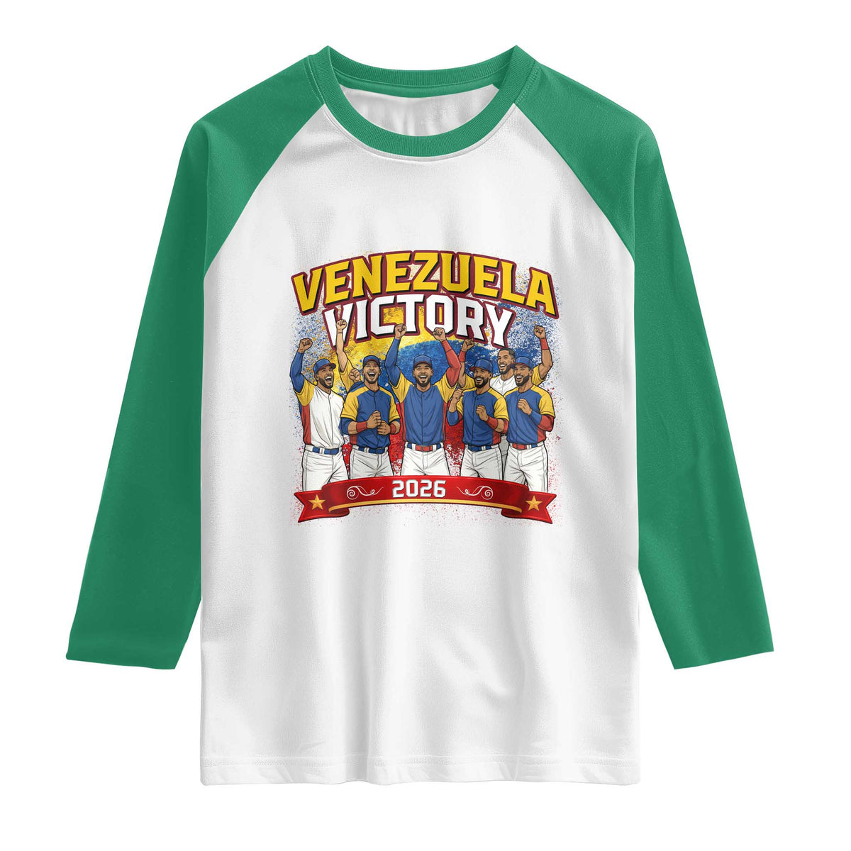 Venezuela Baseball Victory Raglan Shirt Venezuelan Pride Gift