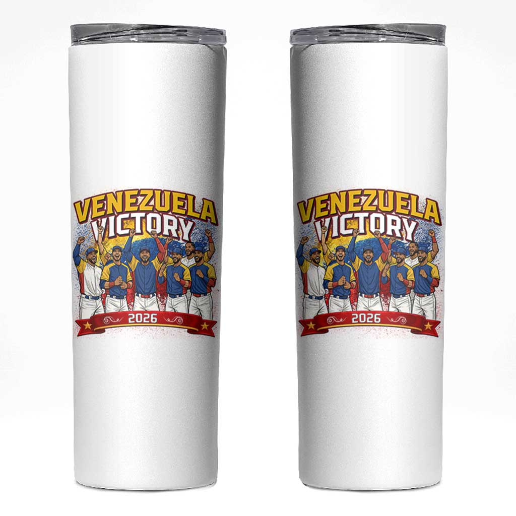 Venezuela Baseball Victory Skinny Tumbler Venezuelan Pride Gift