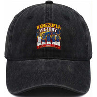 Venezuela Baseball Victory Washed Cotton Baseball Cap Venezuelan Pride Gift