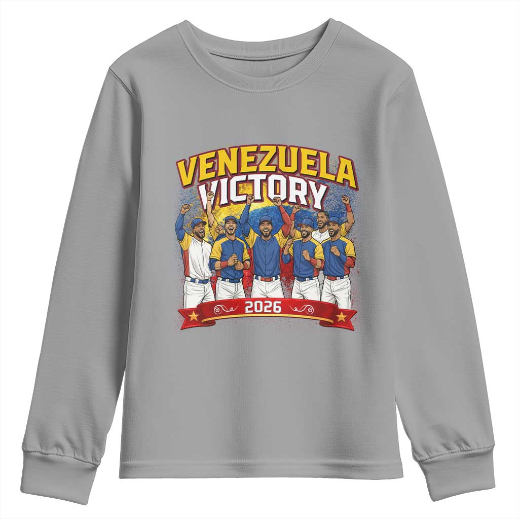 Venezuela Baseball Victory Youth Sweatshirt Venezuelan Pride Gift