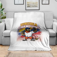 Venezuela Baseball Champions Throw Blanket Troupial Bird Patriotic Pride