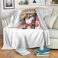 Venezuela Baseball Champions Throw Blanket Troupial Bird Patriotic Pride