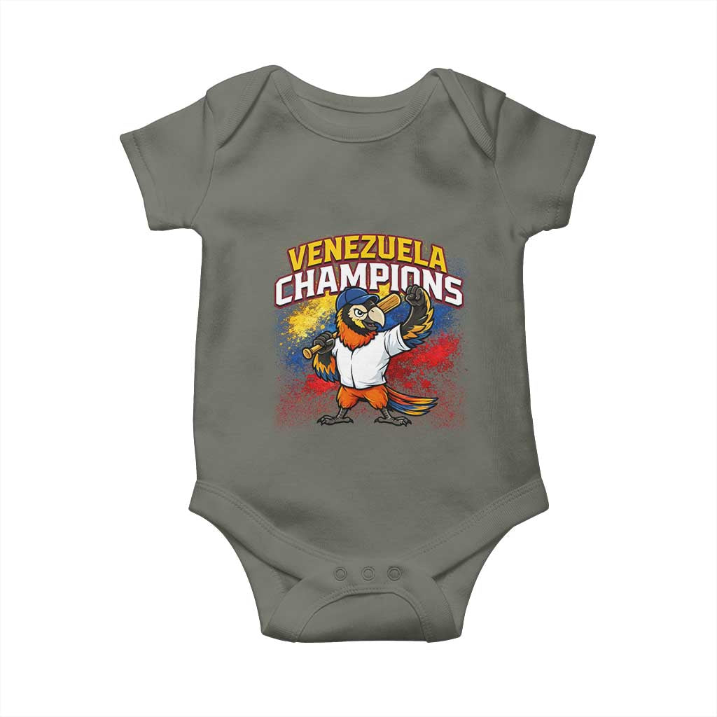 Venezuela Baseball Champions Baby Onesie Troupial Bird Patriotic Pride