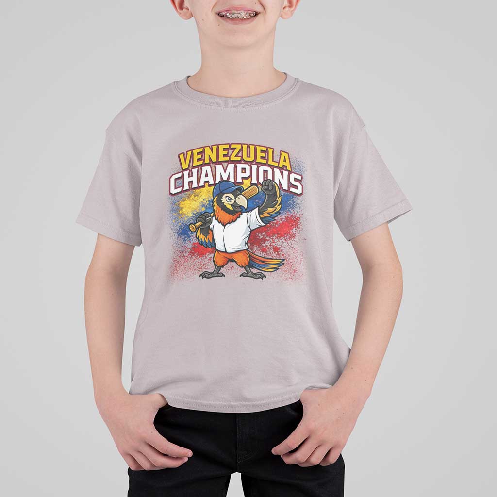 Venezuela Baseball Champions T Shirt For Kid Troupial Bird Patriotic Pride