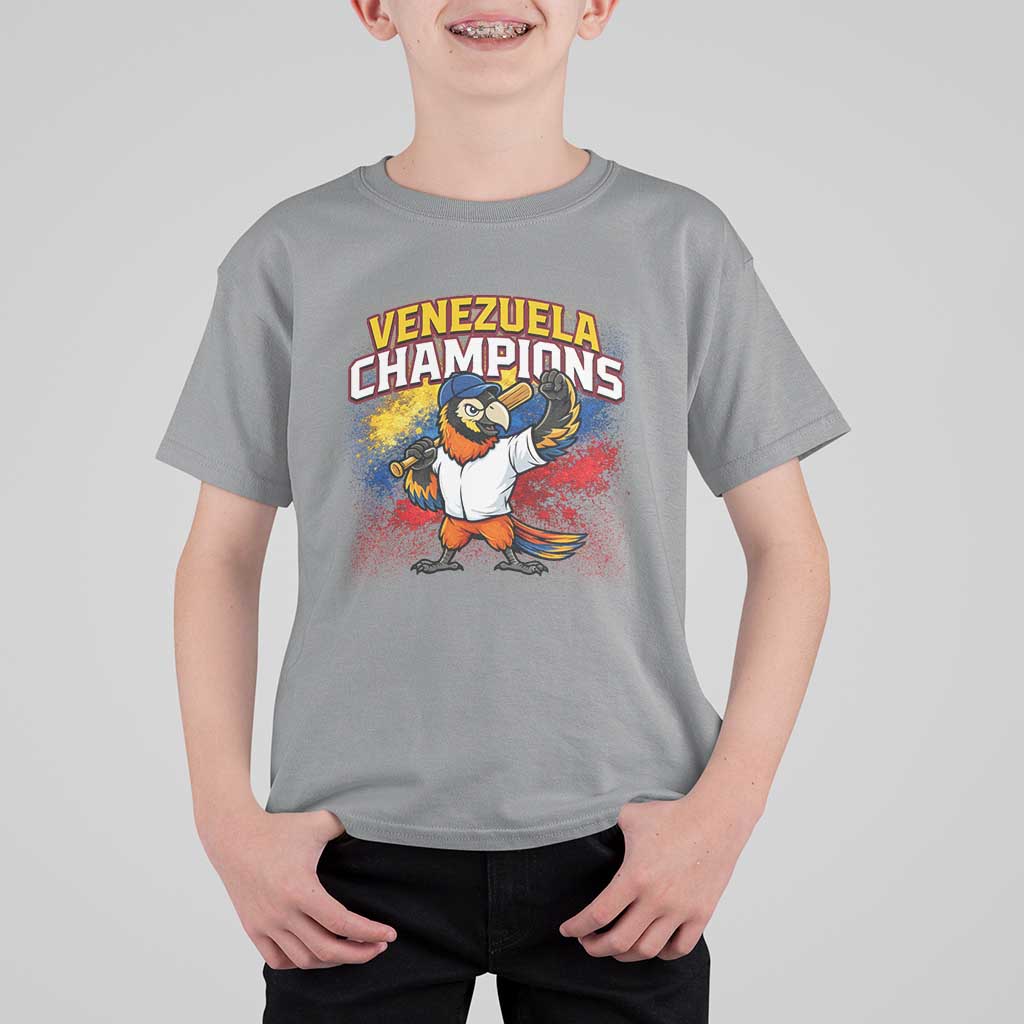 Venezuela Baseball Champions T Shirt For Kid Troupial Bird Patriotic Pride
