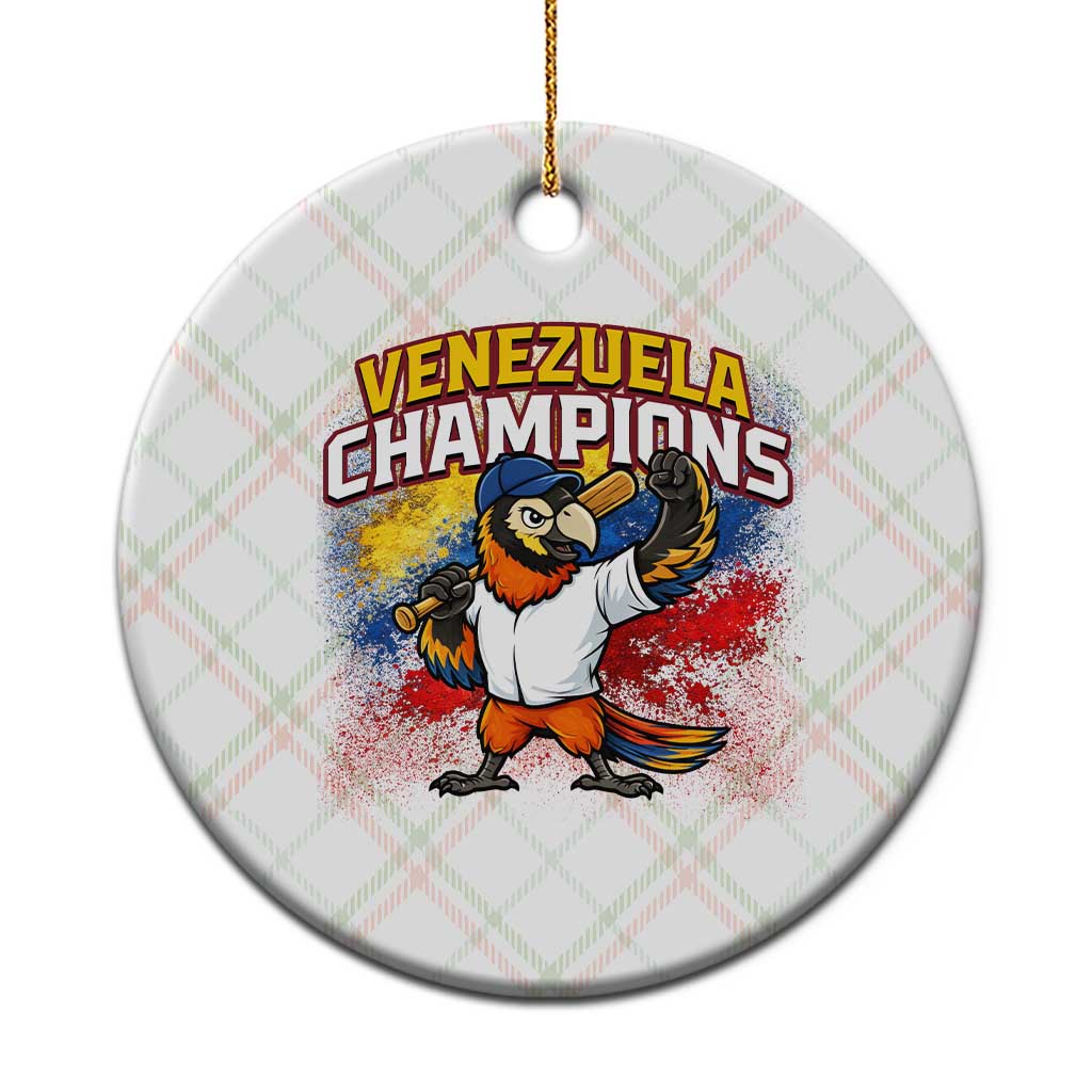 Venezuela Baseball Champions Ceramic Ornament Troupial Bird Patriotic Pride