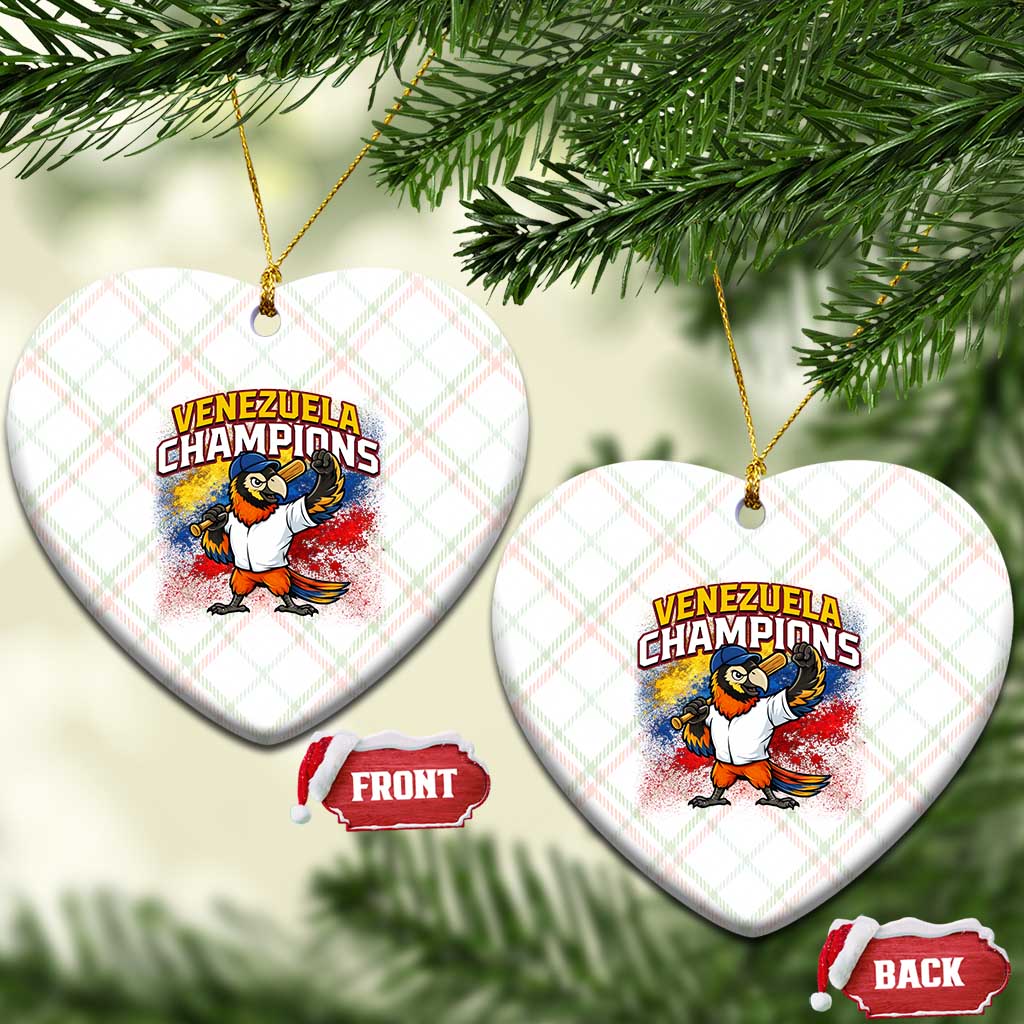 Venezuela Baseball Champions Ceramic Ornament Troupial Bird Patriotic Pride