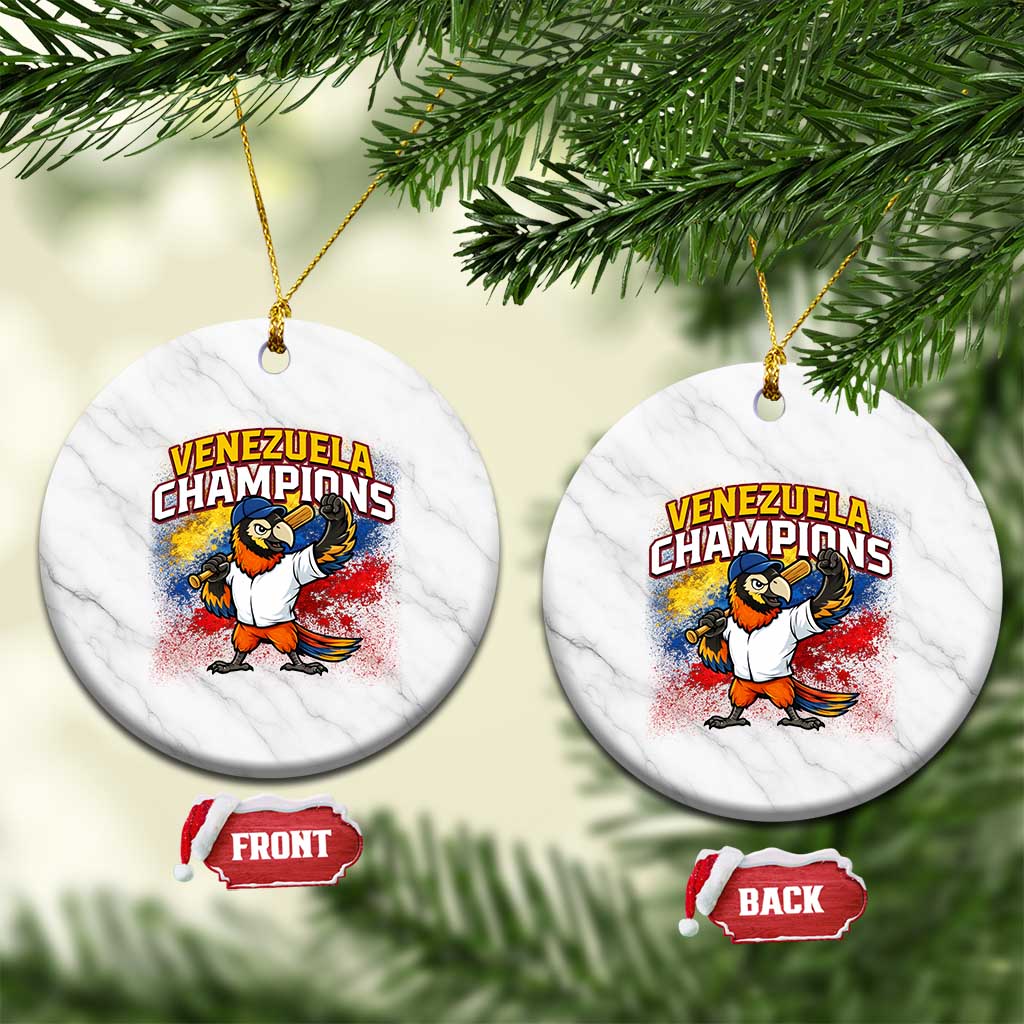 Venezuela Baseball Champions Ceramic Ornament Troupial Bird Patriotic Pride