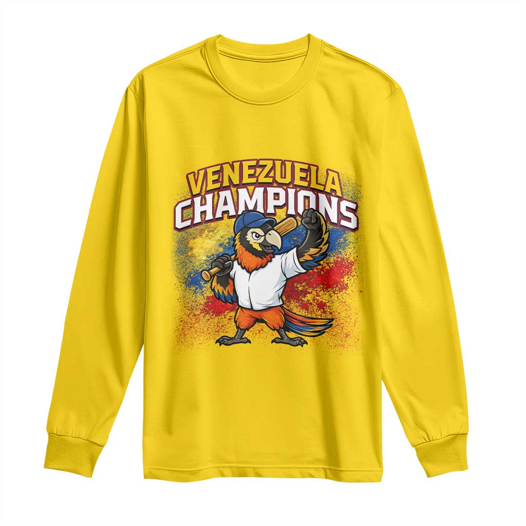 Venezuela Baseball Champions Long Sleeve Shirt Troupial Bird Patriotic Pride