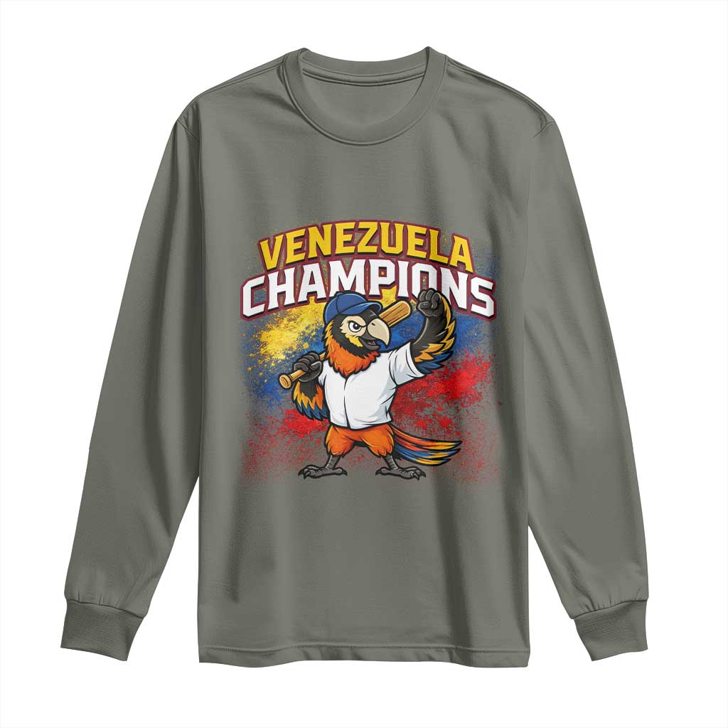 Venezuela Baseball Champions Long Sleeve Shirt Troupial Bird Patriotic Pride