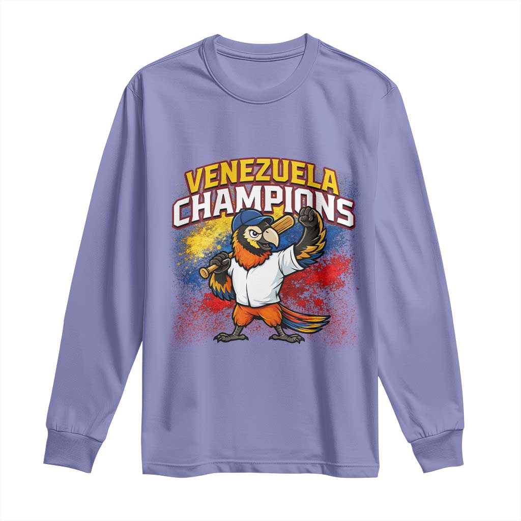 Venezuela Baseball Champions Long Sleeve Shirt Troupial Bird Patriotic Pride