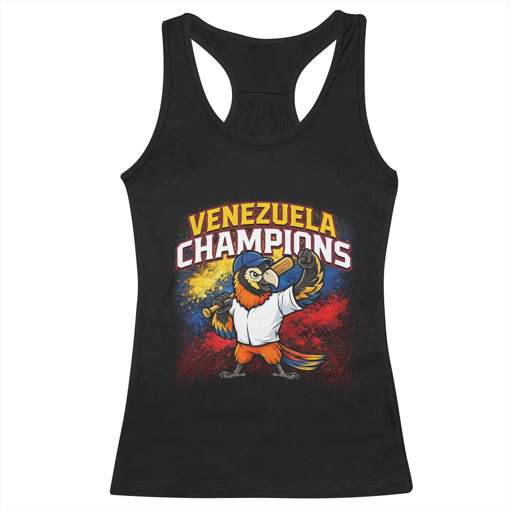 Venezuela Baseball Champions Racerback Tank Top Troupial Bird Patriotic Pride