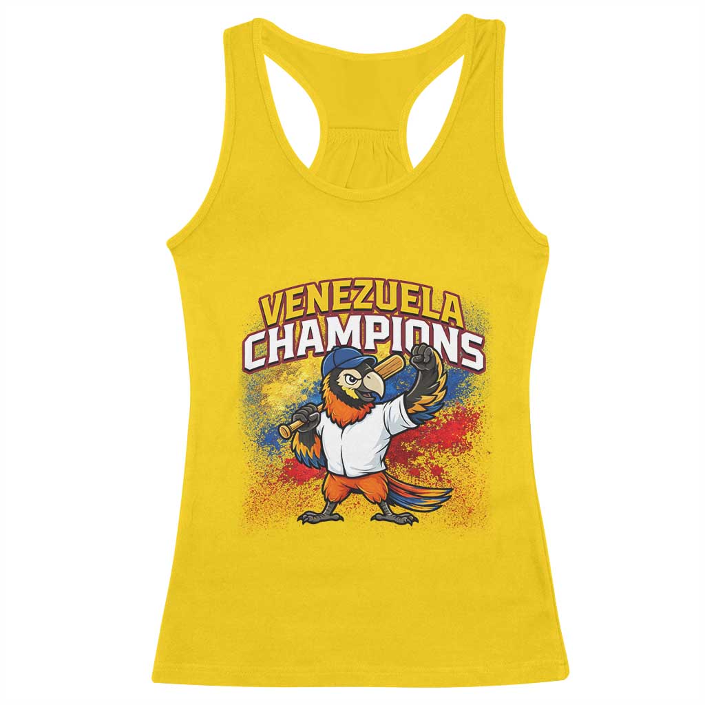 Venezuela Baseball Champions Racerback Tank Top Troupial Bird Patriotic Pride