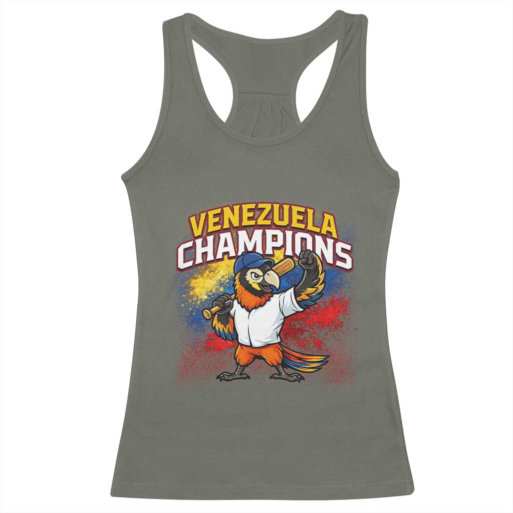 Venezuela Baseball Champions Racerback Tank Top Troupial Bird Patriotic Pride