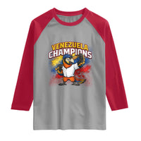 Venezuela Baseball Champions Raglan Shirt Troupial Bird Patriotic Pride