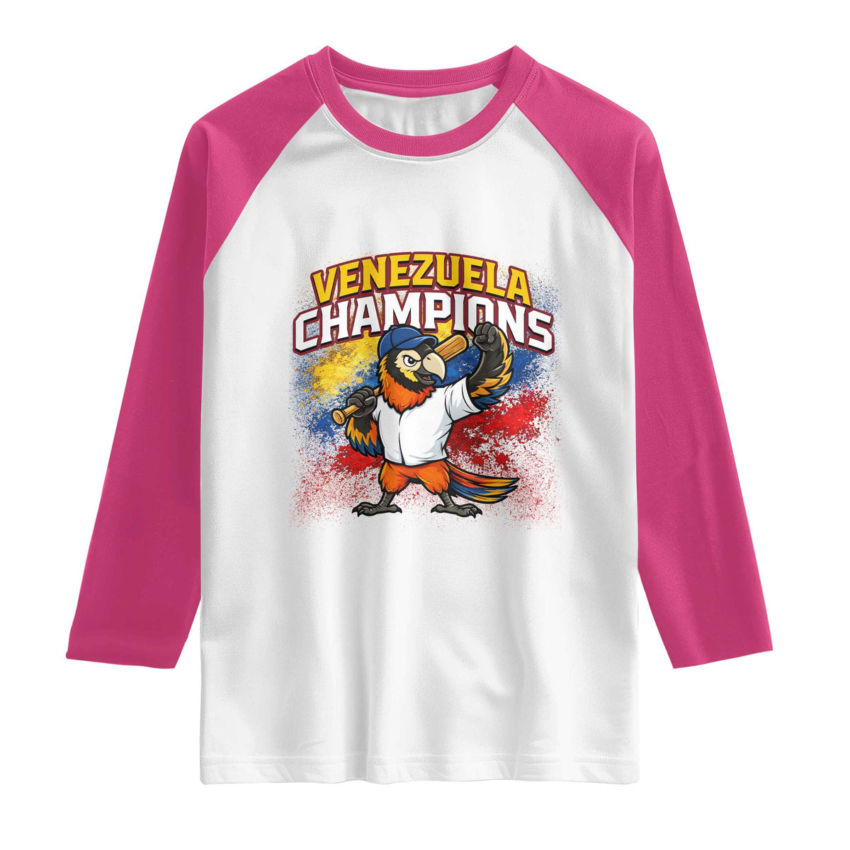 Venezuela Baseball Champions Raglan Shirt Troupial Bird Patriotic Pride