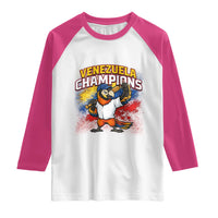 Venezuela Baseball Champions Raglan Shirt Troupial Bird Patriotic Pride