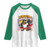 Venezuela Baseball Champions Raglan Shirt Troupial Bird Patriotic Pride
