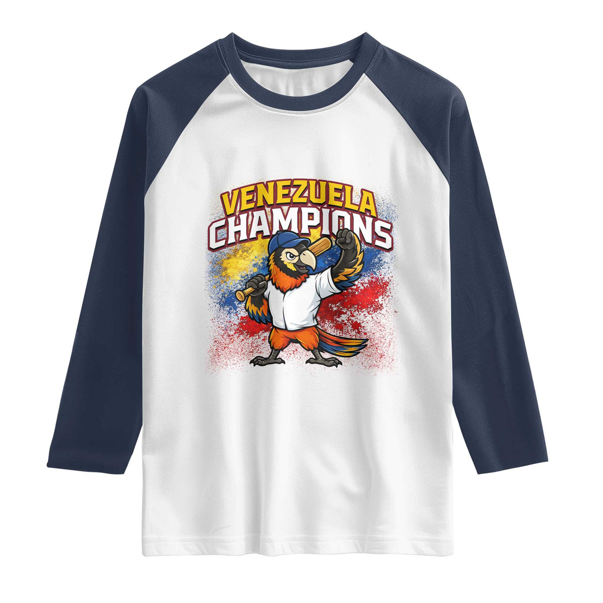 Venezuela Baseball Champions Raglan Shirt Troupial Bird Patriotic Pride