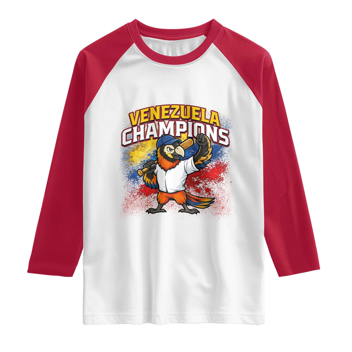 Venezuela Baseball Champions Raglan Shirt Troupial Bird Patriotic Pride