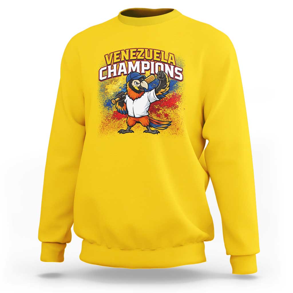 Venezuela Baseball Champions Sweatshirt Troupial Bird Patriotic Pride