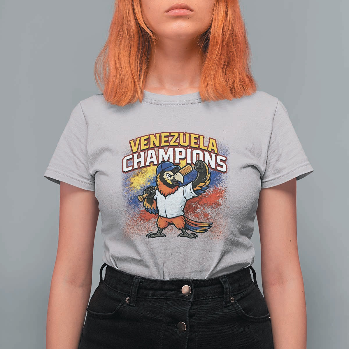 Venezuela Baseball Champions T Shirt For Women Troupial Bird Patriotic Pride