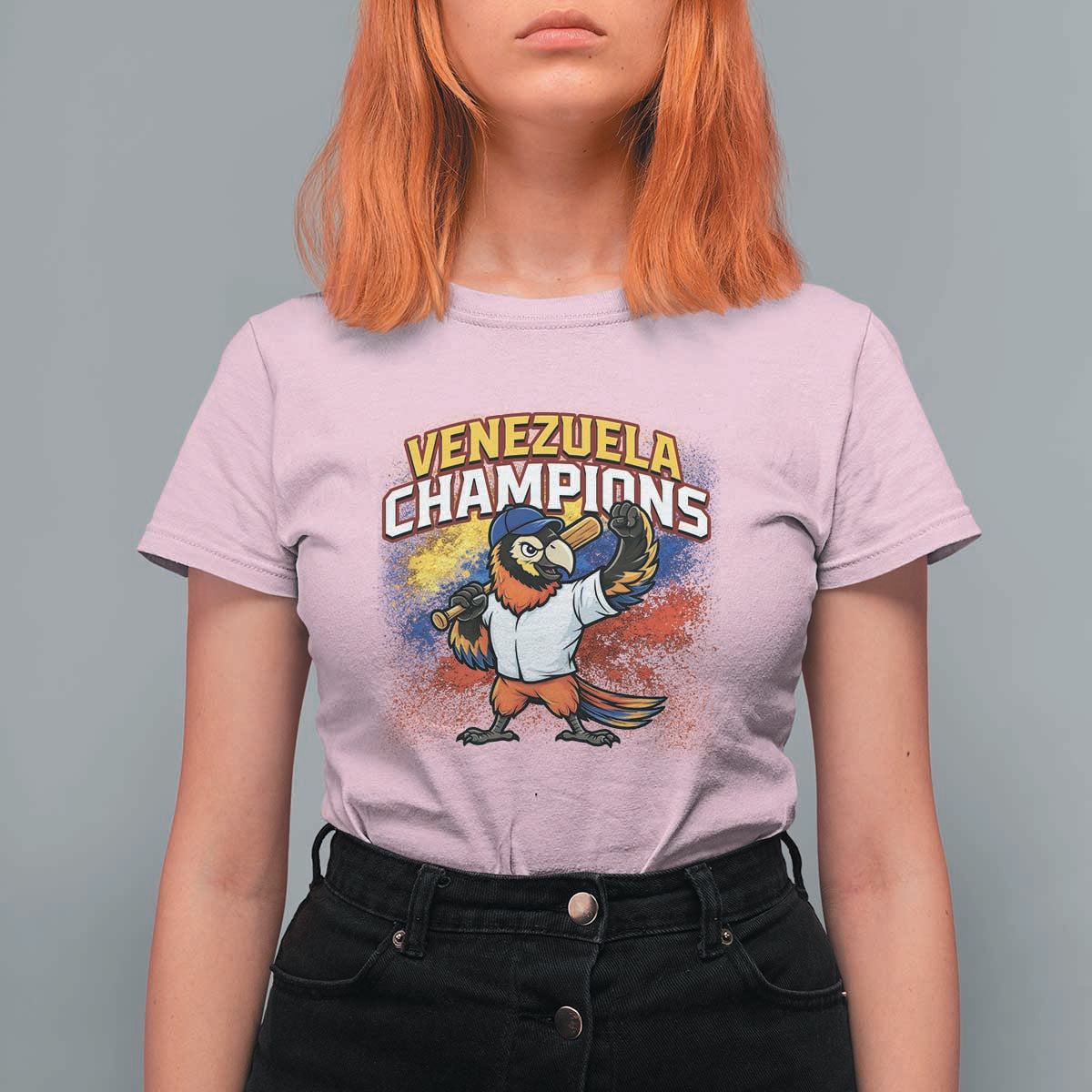 Venezuela Baseball Champions T Shirt For Women Troupial Bird Patriotic Pride