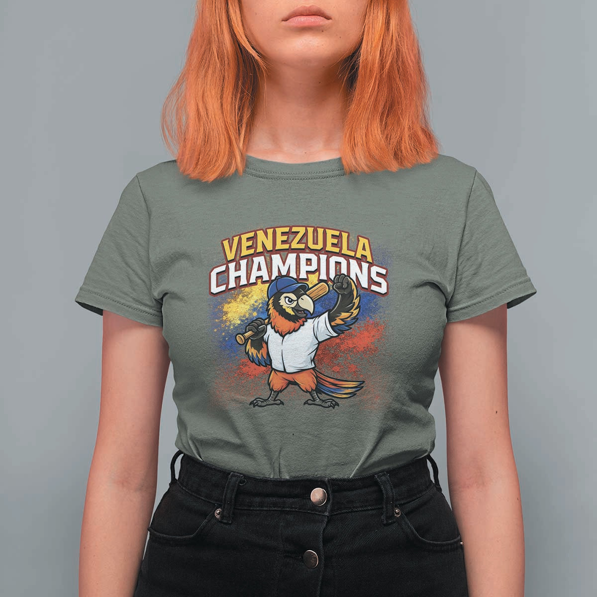 Venezuela Baseball Champions T Shirt For Women Troupial Bird Patriotic Pride