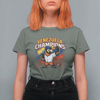 Venezuela Baseball Champions T Shirt For Women Troupial Bird Patriotic Pride