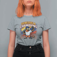Venezuela Baseball Champions T Shirt For Women Troupial Bird Patriotic Pride