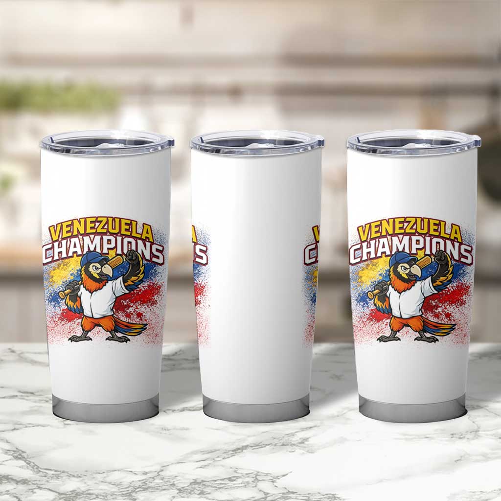 Venezuela Baseball Champions Tumbler Cup Troupial Bird Patriotic Pride