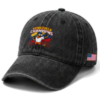 Venezuela Baseball Champions Washed Cotton Baseball Cap Troupial Bird Patriotic Pride